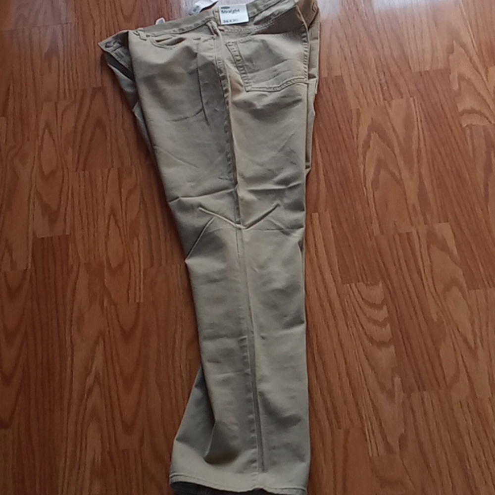 NWT Old Navy Khaki colored jeans size 36x30 straight leg